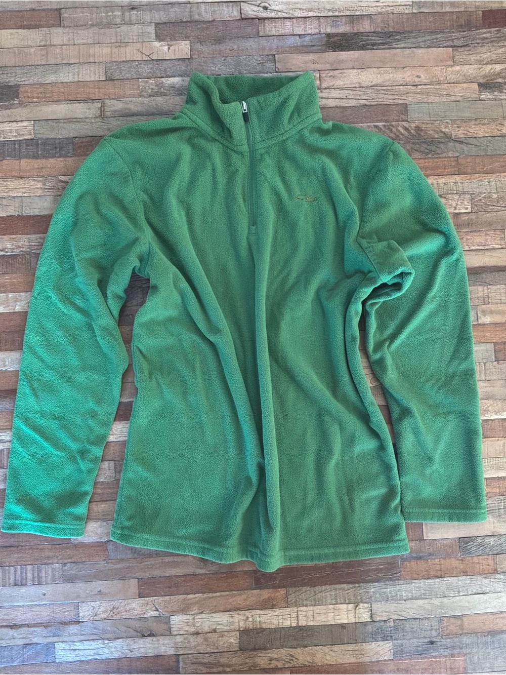 Champion Green Half-Zip Fleece Ski Jacket